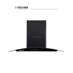 Máy Hút Mùi Kocher K-229V Kính Cong 70/90cm – Hút 1550m³/h, Booster 1850m³/h, Ultra Swing Siêu Êm