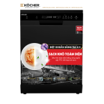 Máy Rửa Bát Kocher X16B 17 Bộ – Diệt Khuẩn UV, Sấy Khô PTC, Lưu Trữ 7 Ngày