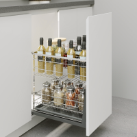 Giá Gia Vị Inox Nan Dẹt EUROGOLD 304 – Ray Giảm Chấn