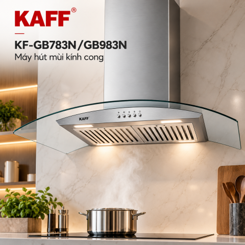 Máy Hút Mùi Kính Cong KAFF KF-GB783N / KF-GB983N Công Suất 1000m³/h