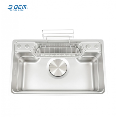 B-Gem - CGT - CHẬU 1 HỘC INOX 304 - CÔNG NGHỆ LINEN