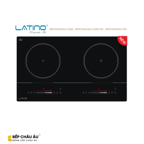 Bếp Từ Đôi Latino LT-I2D1098L Inverter – Kính Platinum Ceramic, Booster, 12 Mức Công Suất, Nhập Khẩu Malaysia