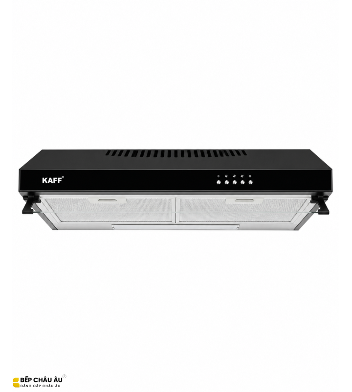 Máy Hút Mùi KAFF KF-638B / KF-738B – Sơn Tĩnh Điện Đen, Turbin Đôi 700m³/h