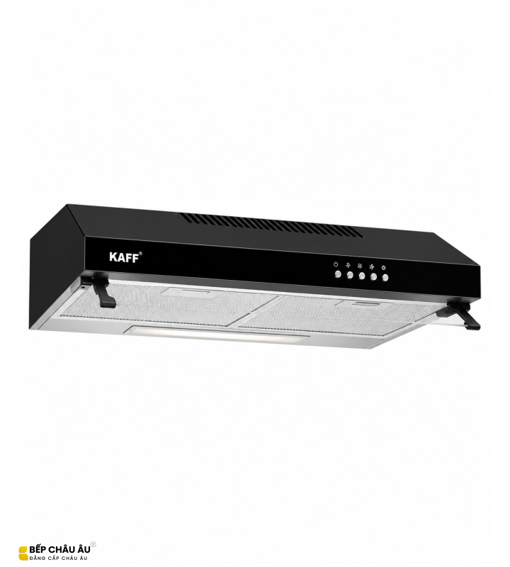 Máy Hút Mùi KAFF KF-638B / KF-738B – Sơn Tĩnh Điện Đen, Turbin Đôi 700m³/h