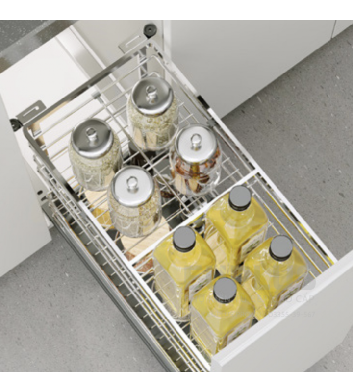 KỆ ĐỰNG GIA VỊ NAN DẸT INOX 304  Euplus EV bề mặt điện hóa Inox 304