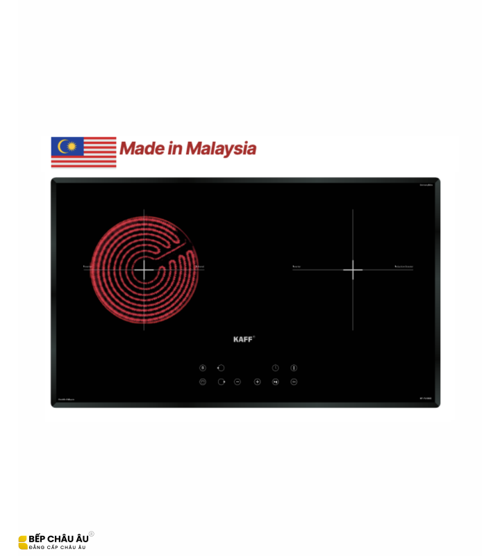 Bếp Điện Từ Kaff KF-FL105IC 1 Từ 1 Điện Inverter Malaysia – Mặt Kính Crystal, Booster 3200W