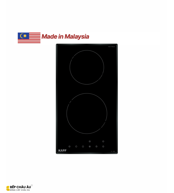 Bếp Từ Domino KAFF KF-330DI Malaysia – 2 Vùng Nấu Inverter, Mặt Kính Crystal, IGBT Siemens Đức