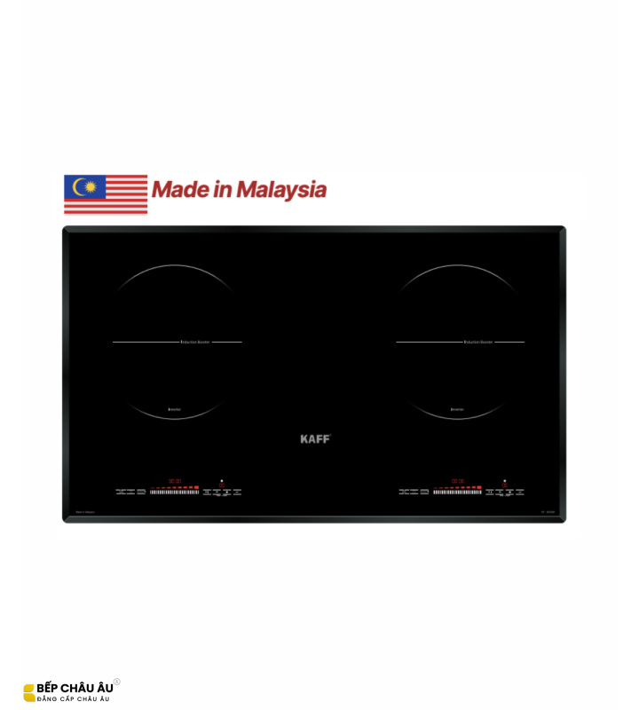 Bếp Từ Kaff KF-SD300II 2 Vùng Nấu Inverter Made in Malaysia – Booster 3200W, Mặt Kính Crystal